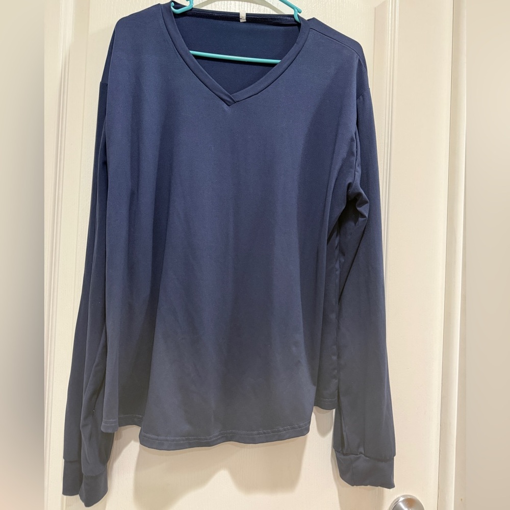 Classic Navy Long Sleeve Top